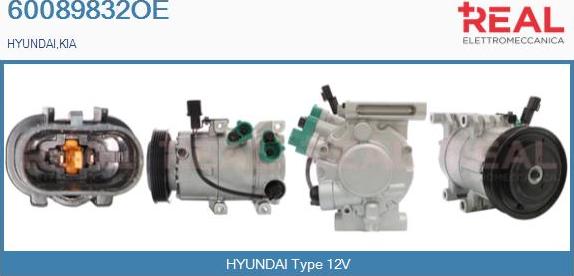 REAL 60089832OE - Compresseur, climatisation droxauto.com