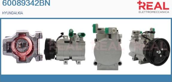 REAL 60089342BN - Compresseur, climatisation droxauto.com