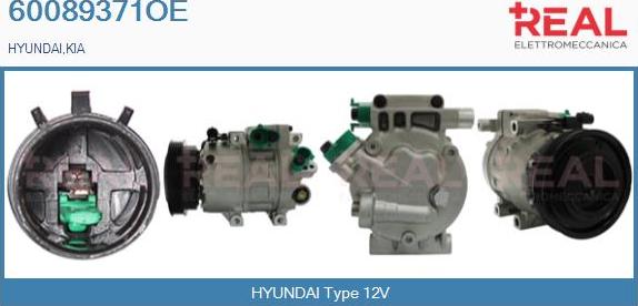 REAL 60089371OE - Compresseur, climatisation droxauto.com