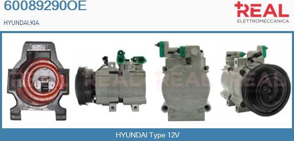 REAL 60089290OE - Compresseur, climatisation droxauto.com