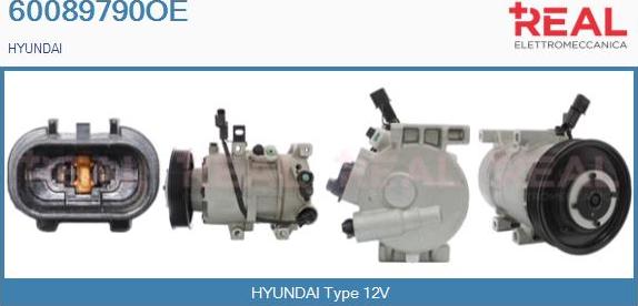 REAL 60089790OE - Compresseur, climatisation droxauto.com