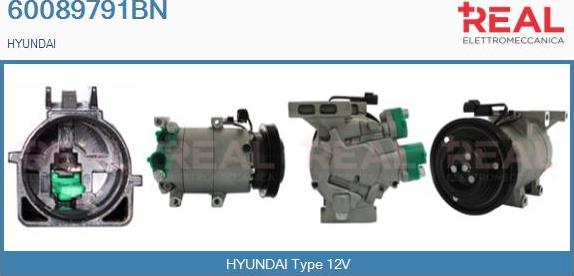 REAL 60089791BN - Compresseur, climatisation droxauto.com