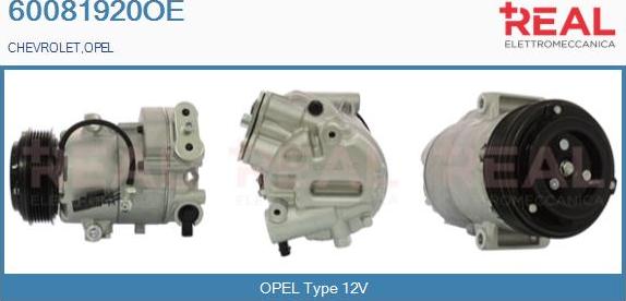 REAL 60081920OE - Compresseur, climatisation droxauto.com