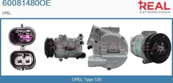 REAL 60081480OE - Compresseur, climatisation droxauto.com
