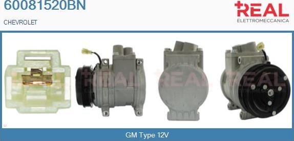 REAL 60081520BN - Compresseur, climatisation droxauto.com
