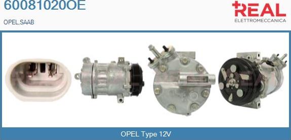 REAL 60081020OE - Compresseur, climatisation droxauto.com