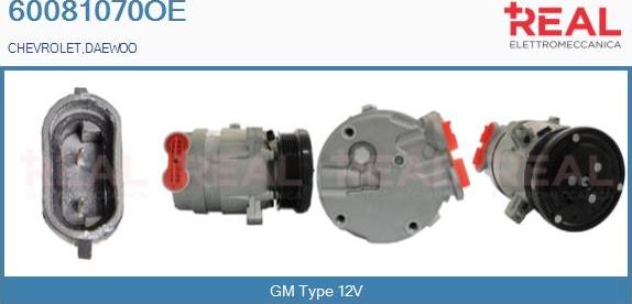 REAL 60081070OE - Compresseur, climatisation droxauto.com