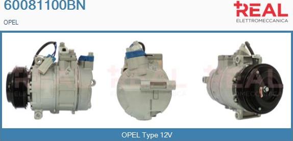 REAL 60081100BN - Compresseur, climatisation droxauto.com