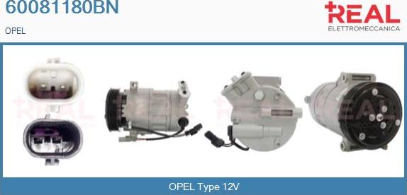 REAL 60081180BN - Compresseur, climatisation droxauto.com