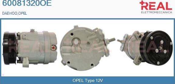 REAL 60081320OE - Compresseur, climatisation droxauto.com