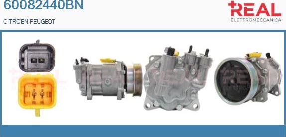 REAL 60082440BN - Compresseur, climatisation droxauto.com