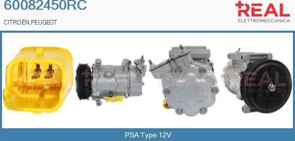 REAL 60082450RC - Compresseur, climatisation droxauto.com