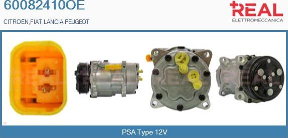 REAL 60082410OE - Compresseur, climatisation droxauto.com