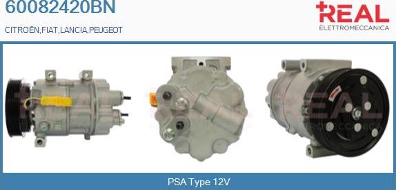 REAL 60082420BN - Compresseur, climatisation droxauto.com
