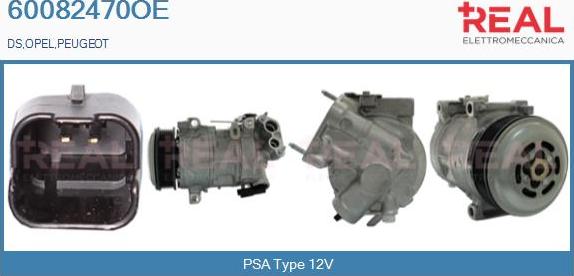 REAL 60082470OE - Compresseur, climatisation droxauto.com