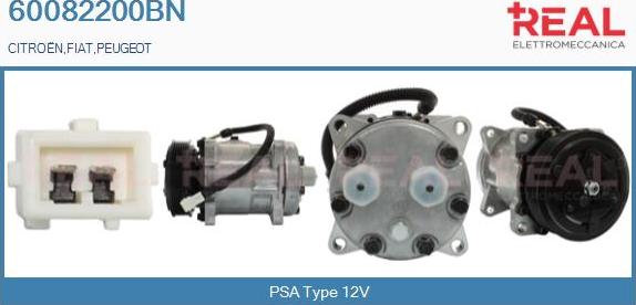 REAL 60082200BN - Compresseur, climatisation droxauto.com