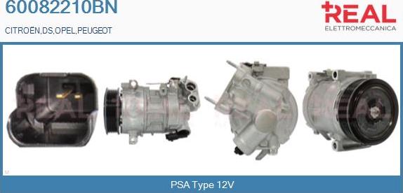 REAL 60082210BN - Compresseur, climatisation droxauto.com