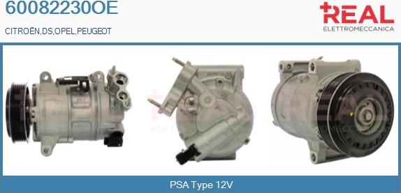 REAL 60082230OE - Compresseur, climatisation droxauto.com