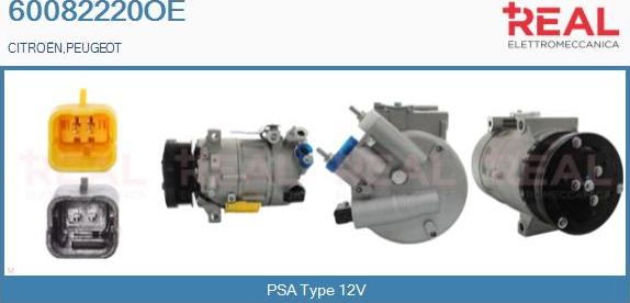 REAL 60082220OE - Compresseur, climatisation droxauto.com