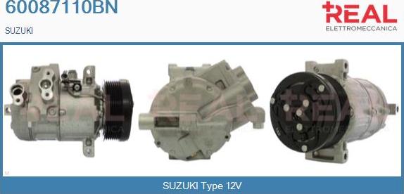 REAL 60087110BN - Compresseur, climatisation droxauto.com