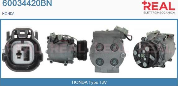 REAL 60034420BN - Compresseur, climatisation droxauto.com