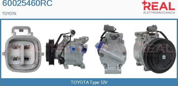 REAL 60025460RC - Compresseur, climatisation droxauto.com
