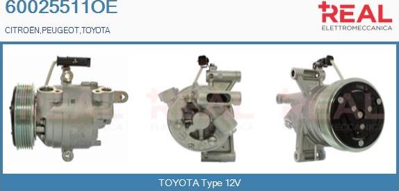 REAL 60025511OE - Compresseur, climatisation droxauto.com