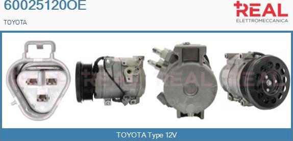 REAL 60025120OE - Compresseur, climatisation droxauto.com
