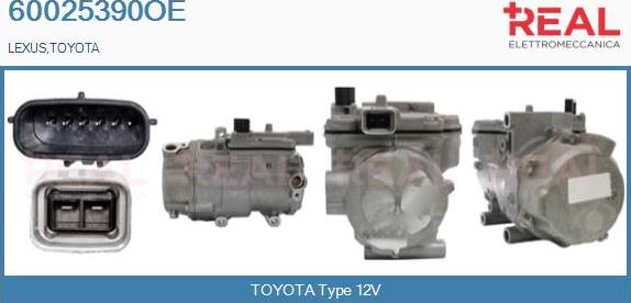 REAL 60025390OE - Compresseur, climatisation droxauto.com