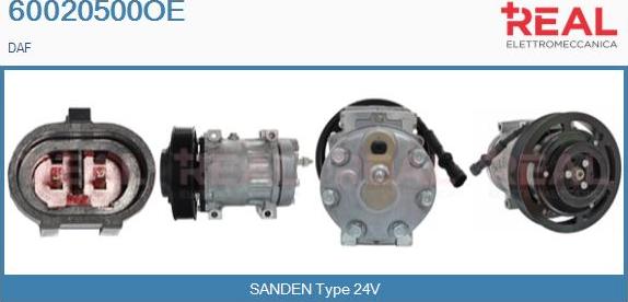 REAL 60020500OE - Compresseur, climatisation droxauto.com