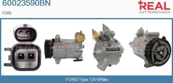 REAL 60023590BN - Compresseur, climatisation droxauto.com