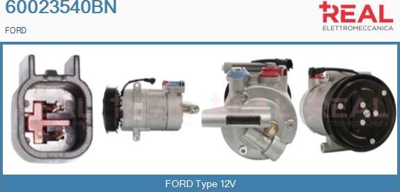 REAL 60023540BN - Compresseur, climatisation droxauto.com