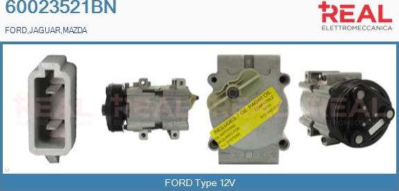 REAL 60023521BN - Compresseur, climatisation droxauto.com