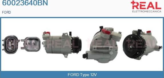 REAL 60023640BN - Compresseur, climatisation droxauto.com