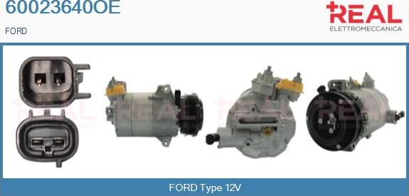 REAL 60023640OE - Compresseur, climatisation droxauto.com