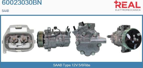 REAL 60023030BN - Compresseur, climatisation droxauto.com