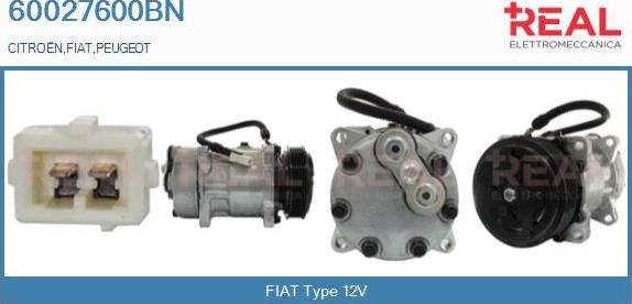 REAL 60027600BN - Compresseur, climatisation droxauto.com
