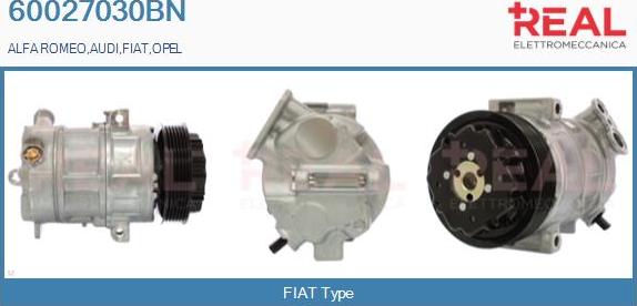 REAL 60027030BN - Compresseur, climatisation droxauto.com