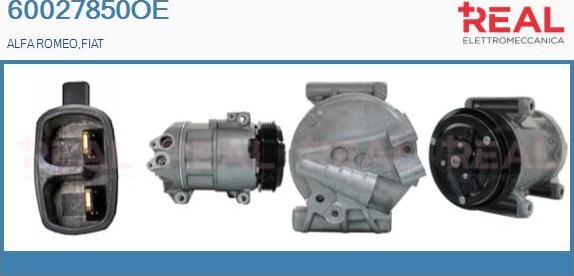 REAL 60027850OE - Compresseur, climatisation droxauto.com
