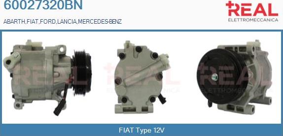 REAL 60027320BN - Compresseur, climatisation droxauto.com
