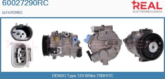 REAL 60027290RC - Compresseur, climatisation droxauto.com