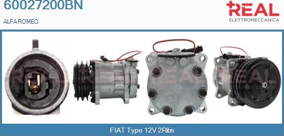 REAL 60027200BN - Compresseur, climatisation droxauto.com