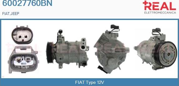 REAL 60027760BN - Compresseur, climatisation droxauto.com