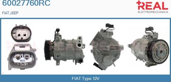REAL 60027760RC - Compresseur, climatisation droxauto.com
