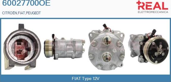 REAL 60027700OE - Compresseur, climatisation droxauto.com