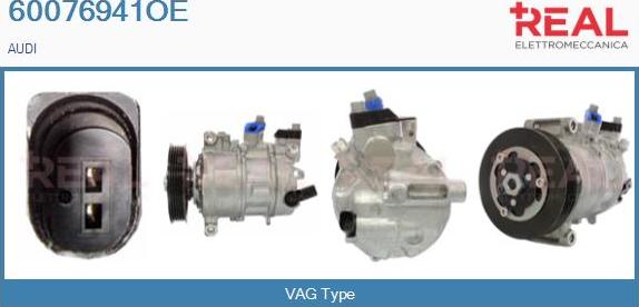 REAL 60076941OE - Compresseur, climatisation droxauto.com