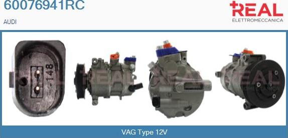 REAL 60076941RC - Compresseur, climatisation droxauto.com