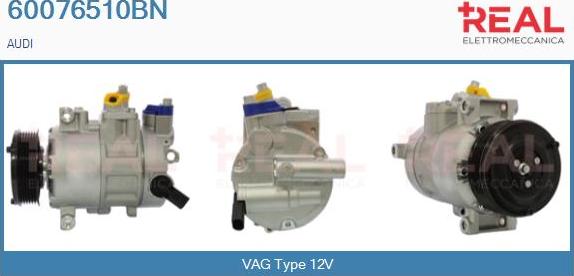 REAL 60076510BN - Compresseur, climatisation droxauto.com