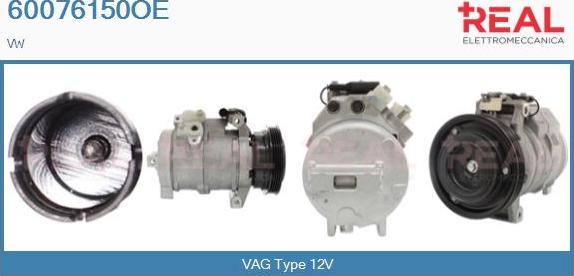 REAL 60076150OE - Compresseur, climatisation droxauto.com