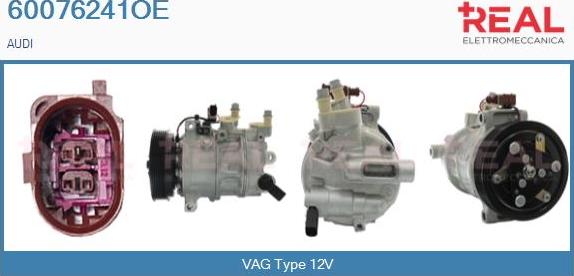 REAL 60076241OE - Compresseur, climatisation droxauto.com